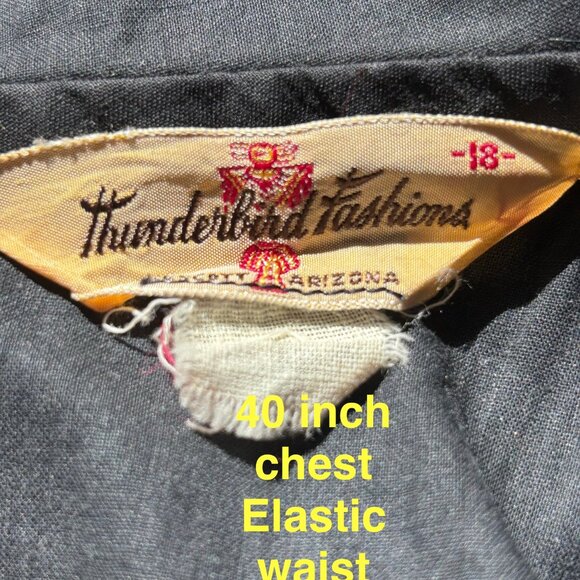 Thunderbird Fashions Black Dress with Metallic Trim - Classic Chic - Picture 3 of 6